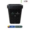 Bote de basura tapa vaivén Estrabins doble 53 L
