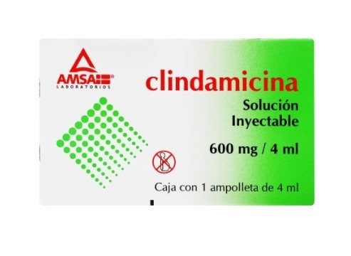 CLINDAMICINA 600 MG C/1 AMP 4 ML