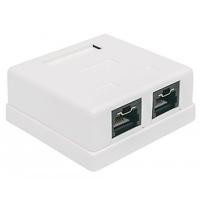 ROSETA RED CAT6 INTELLINET 2 PUERTOS BLANCA CON SISTEMA D...