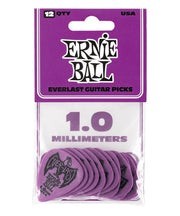 Ernie Ball Púas Everlast 9193 Morado 1.00 con 12 Piezas