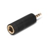 Adaptador de Audio Estéreo 6.3 mm a Auxiliar 3.5 mm RadioShack / Negro