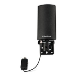 Antena de TV para Exterior RadioShack 28DB Impedancia Negro