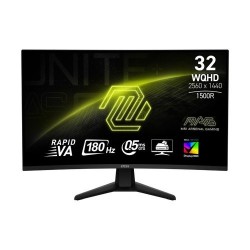 MONITOR GAMER CURVO MSI MAG 32CQ6F LED 31.5?, 2560X1440 QUAD HD, 180HZ, 1500R, HDMI/DISPLAYPORT, NEGRO, MAG 32CQ6F