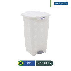 Bote de basura con pedal Tramontina T-Force 50 L