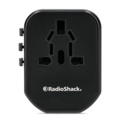 Adaptador Universal de Viaje Radio Shack Negro