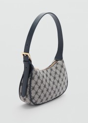 Bolso hombro estampado logo