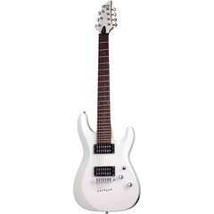 GUITARRA SCHECTER ELECTRICA C-7 DELUXE BLANCO SATINADO