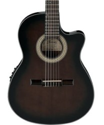 Ibanez Guitarra Electroacústica Sombreada GA35TCE-DVS, Serie Clásica