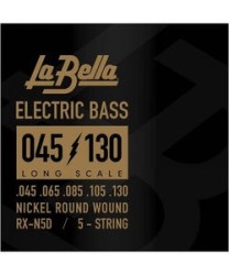 La Bella Encordadura Para Bajo Eléctrico 5 Cuerdas Niquel 0.045-0.130 RX-N5D RX