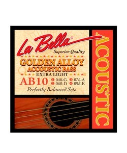 La Bella Encordadura Para Bajo Acústico Extra Light AB10