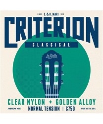 La Bella Encordadura Para Guitarra Clásica Nylon Transparente C750 Criterion