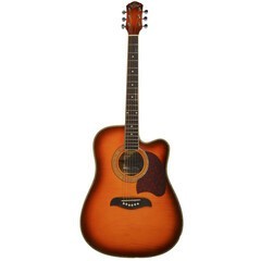 GUITARRA ELECTRO ACUSTICA OSCAR SCHMIDT OG2CEF AMARILLO FLAMEADO SOMBREADO