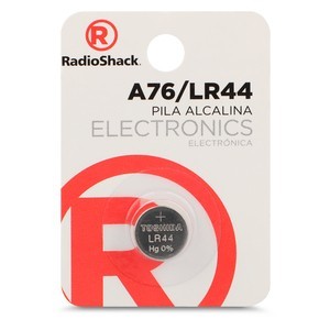Pila Alcalina para Reloj RadioShack LR44 1 pieza