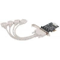 TARJETA SERIAL MANHATTAN PCI EXPRESS CON CUATRO PUERTOS D...