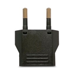 Adaptador para Clavija RadioShack Americana a Europea Negro