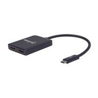 CONVERTIDOR DE USB-C A DOS PUERTOS HDMI 4K30HZ