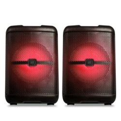 Bocinas Bluetooth Led STF Coloso / Negro / 2 piezas