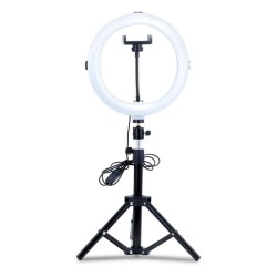 Aro de Luz con Tripié Misik / Negro / 55 cm