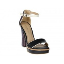 Sandalia lisa Tommy Hilfiger de piel