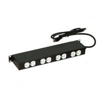 BARRA DE 6 CONTACTOS NORTH SYSTEM  HORIZONTAL 19 COLOR NE...