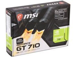 Tarjeta de Video NVIDIA GeForce GT 710 MSI, 2GB GDDR3, 1xHDMI, 1xDVI, 1xVGA, PCI Express x8 2.0.