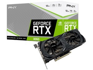Tarjeta de Video NVIDIA GeForce RTX 3060 PNY UPRISING Dual Fan Edition, 12GB GDDR6, 1xHDMI, 3xDisplayPort, PCI Express x16 4.0.