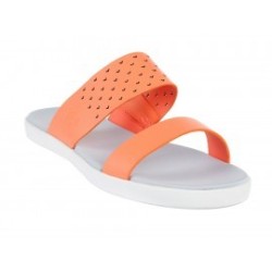 Sandalia lisa Lacoste naranja claro
