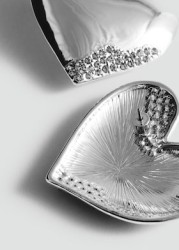 Pendientes corazón strass