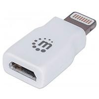 ADAPTADOR USB MICRO B A LIGHTNING 8 PIN MANHATTAN P/IPHON...