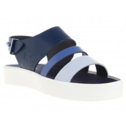 Sandalia lisa Lacoste azul marino