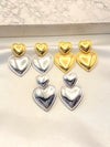 Arete Doble Corazon Acero