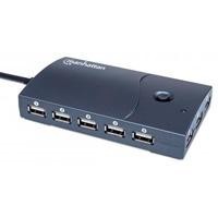 HUB USB 2.0  MANHATTAN 13 PUERTOS DE ALTA VELOCIDAD  CON ...