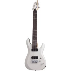 GUITARRA SCHECTER ELECTRICA C-8 DELUXE BLANCO SATINADO