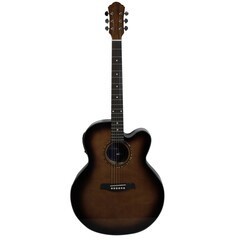 GUITARRA LA SEVILLANA ELECTRO-ACUSTICA JU-340CEQ SOMBREADO TRANSPARENTE