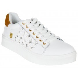 Tenis liso K-Swiss piel blanco
