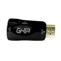 ADAPTADOR GHIA CONVERSOR DE VIDEO HDMI MACHO A VGA HEMBRA...