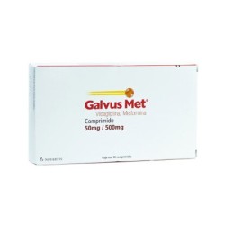 GALVUS MET 50/500MG C/30 COMP