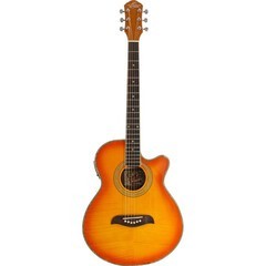 GUITARRA OSCAR SCHMIDT ELECTRO ACUSTICA OG10CEF AMARILLO SOMBREADO