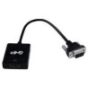 ADAPTADOR GHIA CONVERSOR DE VIDEO VGA MACHO A HDMI HEMBRA