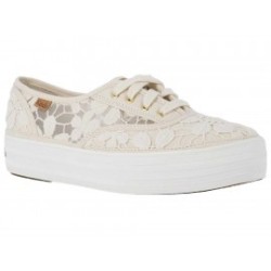 Tenis de encaje Keds beige