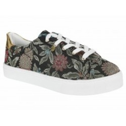 Tenis floral Arezzo negro