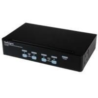 SWITCH CONMUTADOR KVM DE 4 PUERTOS VGA CON AUDIO Y HUB US...