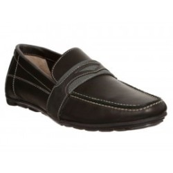 JBE Zapato Mocasín de Piel Negro