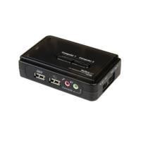 JUEGO CONMUTADOR KVM 2 PUERTOS TODO INCLUIDO - USB - AUDI...