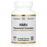 California Gold Nutrition, Complejo de flavonoides NMN con apigenina y quercetina, 60 cápsulas vegetales