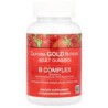 California Gold Nutrition, Gomitas con complejo de vitaminas B, Fresa, 45 gomitas vegetales