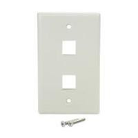PLACA DE PARED DE 2 SALIDAS RJ45 - COLOR BLANCO - STARTEC...