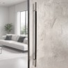 MANILLÓN TIPO H MOLETEADO - SATÍN/NEGRO - 50" - MODULAR - ACERO INOXIDABLE 304 - MOD. L22 (SET) | www.jako.mx