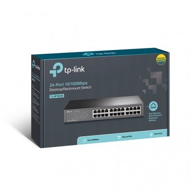 Switch Tp-Link TL-SG1024D 24 puertos gigabit no administrable para escritorio / Rack
