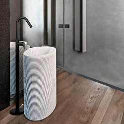 Zen Tina freestanding de hormigón
